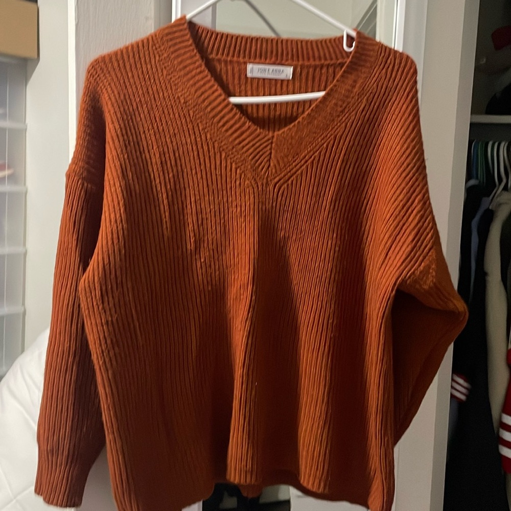 Women knit sweater